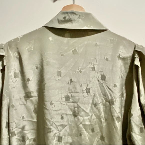 Vintage Feminine Office Secretary Whimsigoth Boho Fairy Grunge Boho Blouse L - Picture 6 of 8